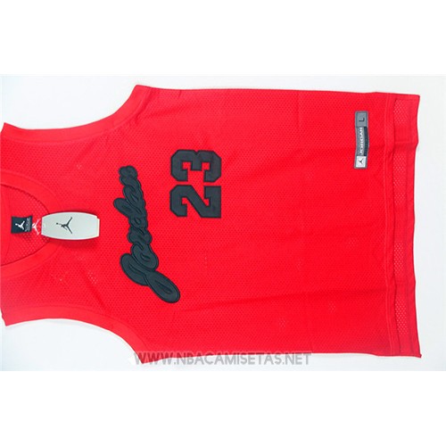 Camiseta Michael Jordan NO 23 Rojo2 Negro